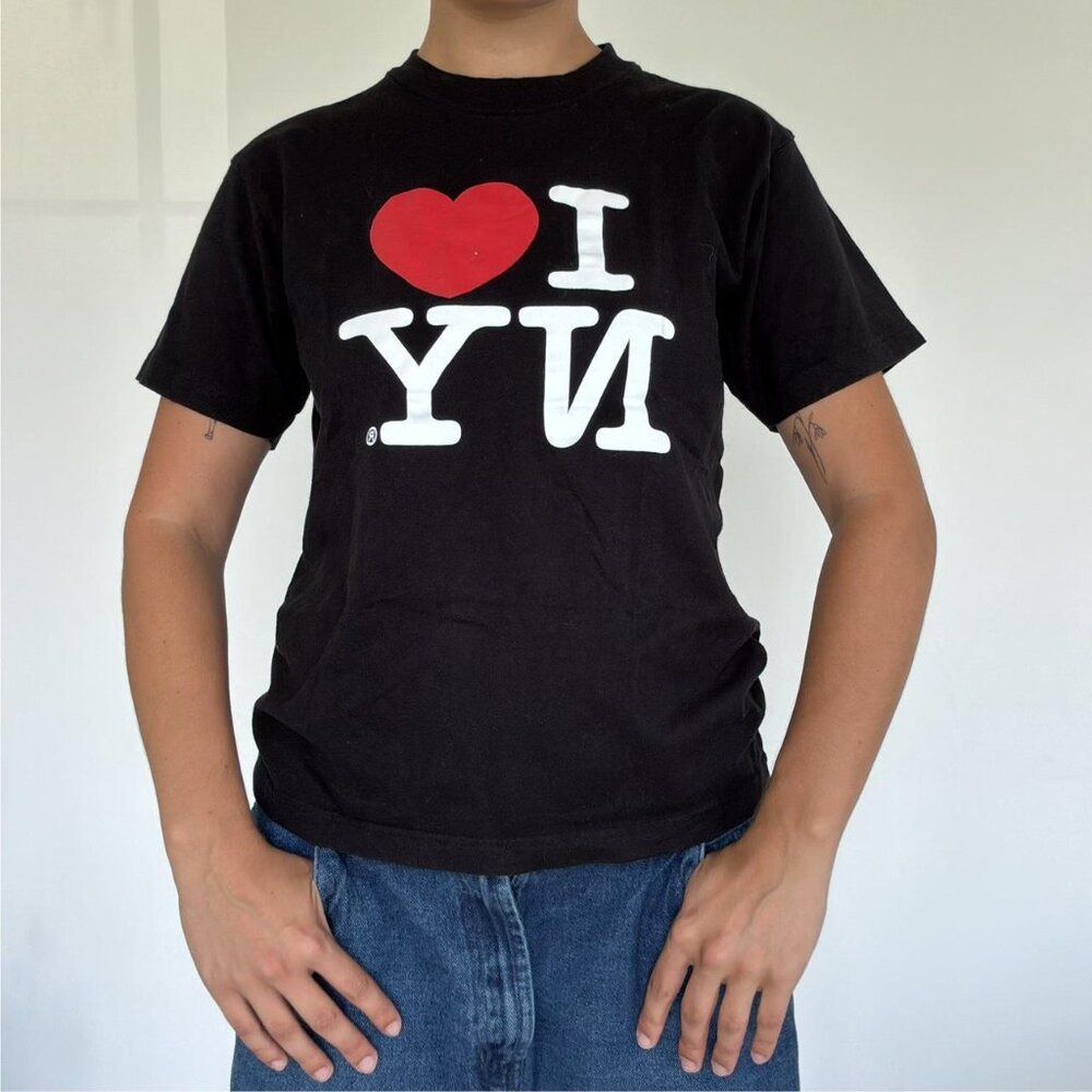 i heart ny grunge graphic tee